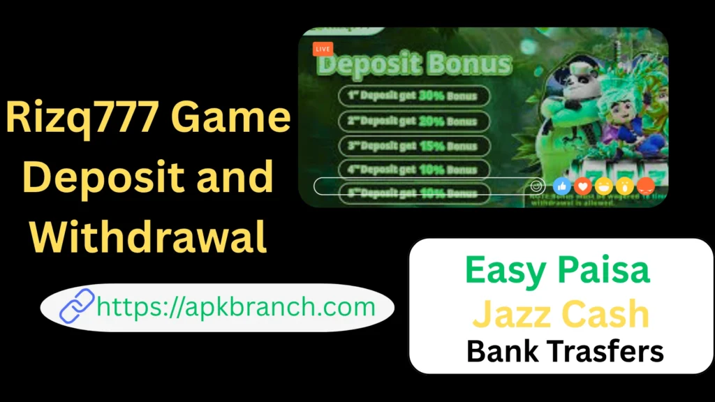 Rizq777 Game withdrawal